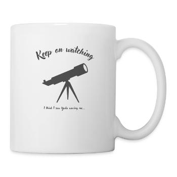 Keep On Watching - Tasse - Weiß - Rechts