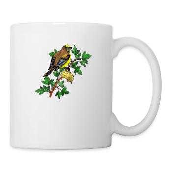 Oiseau coloré - Mug blanc - blanc - Droite