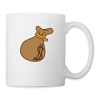 Dollar Symbol Money Bag - Mug - white - Right