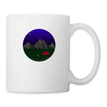 I hate People camping - Tasse - Weiß - Rechts