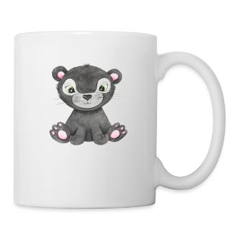 Süßes Panther Baby Amazonas Südamerika Panter - Tasse - Weiß - Rechts