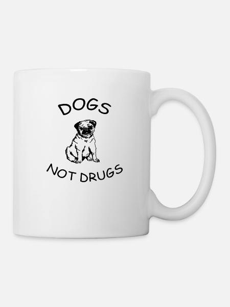 Hunde keine Drogen - Tasse - Weiß