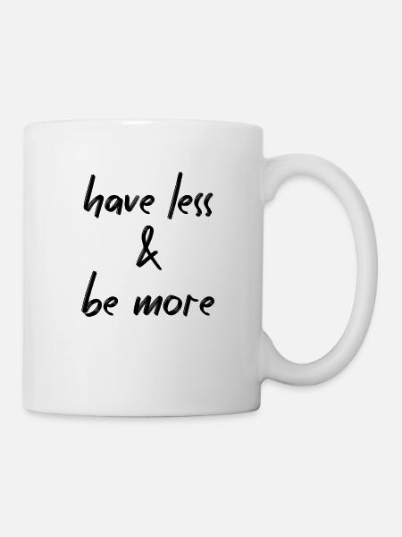 Minimalismus - Tasse - Weiß
