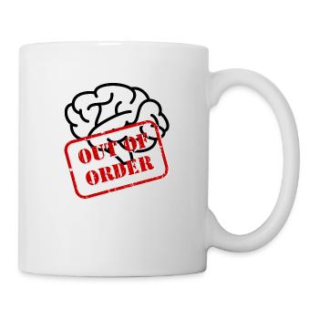Cerveau - Hors service - Mug blanc - blanc - Droite
