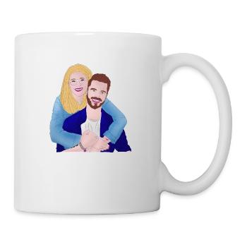 In Love Couple forever and ever Shirt Trend New - Tasse - Weiß - Rechts