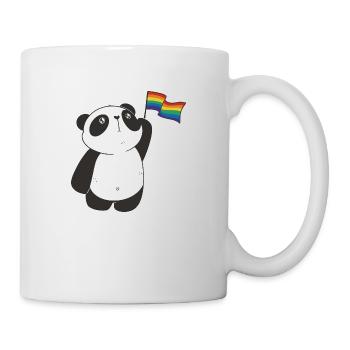 LGBTQ Panda Panda Bear Rainbow Flag LGBTQ+ Pride - Mug blanc - blanc - Droite