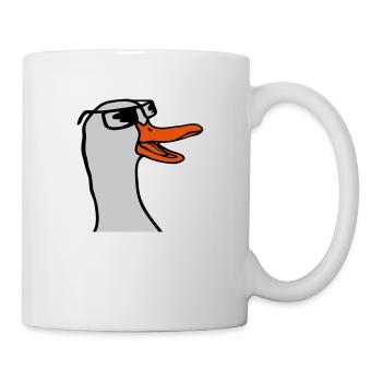Gesicht Sonnenbrille Gans Comic - Tasse - Weiß - Rechts