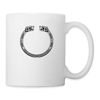 Personnage Viking Fenrir Fenriswolf Bracelet Loups - Mug blanc - blanc - Droite