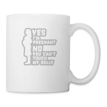 Oui je suis enceinte - Mug blanc - blanc - Droite