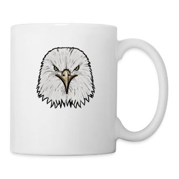 Adler - Tasse - Weiß - Rechts