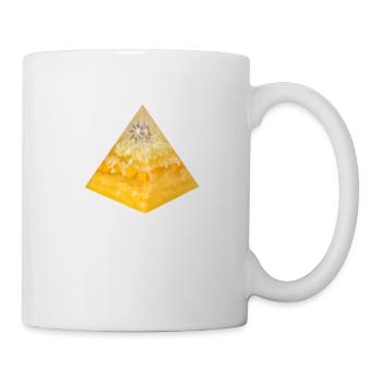 Sonnenaktivität Pyramide / Schöpferkraft - Tasse - Weiß - Rechts
