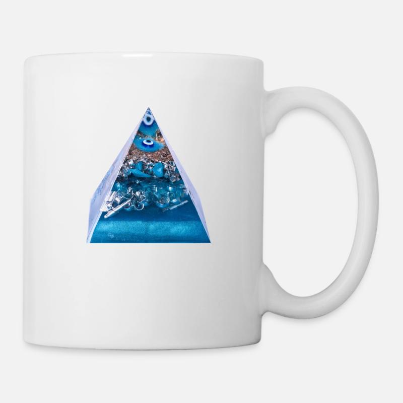 Schutzsymbol /Böses Blick-Schutz - Tasse - Weiß