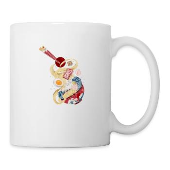 Japanese Ramen Hokusai Wave Art - Mug - white - Right