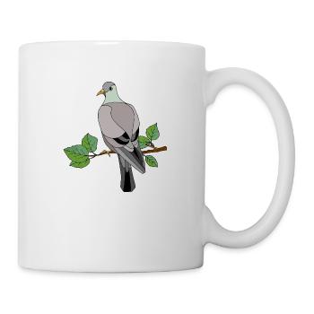 Vogel - Tasse - Weiß - Rechts