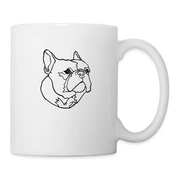 Français bouledogue - Mug blanc - blanc - Droite