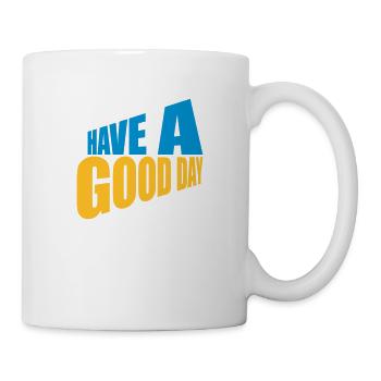 Bonne journée - Mug blanc - blanc - Droite