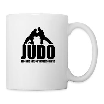 Lustiges Judo - Tasse - Weiß - Rechts