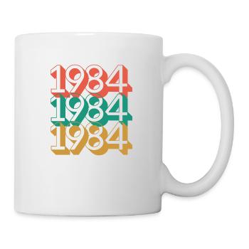 Vintage 1984 / Anniversaire année 1984 - Mug blanc - blanc - Droite