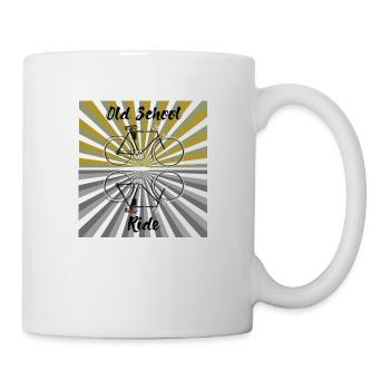 bike old school, retro bike, nerd, vintage - Mug - white - Right
