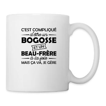 bogosse et beau-frère à la fois / beau-frère - Mug blanc - blanc - Droite
