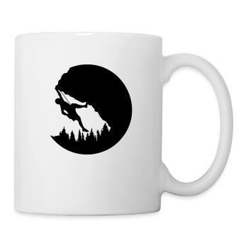 Nature Evening Climbing Silhouette - Mug - white - Right