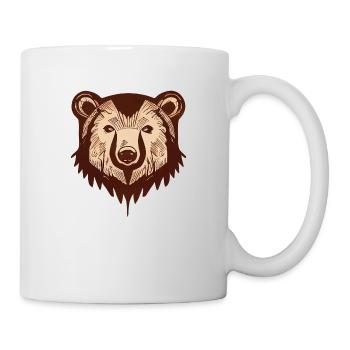 Brown bear - Mug - white - Right