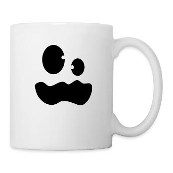 Ghost Costume Funny Ghul Face Halloween - Tasse - Weiß - Rechts