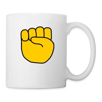 Emoji Fist Sketch Couleur - Mug blanc - blanc - Droite