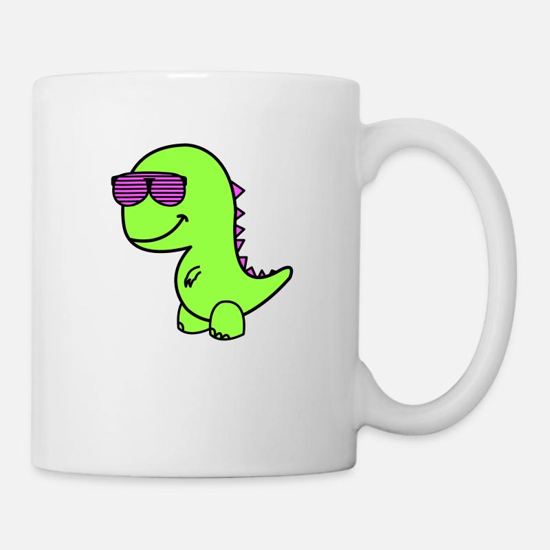Cool Dino - Tasse - Weiß