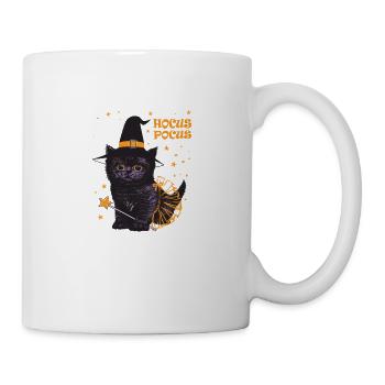 Hokuspokus Niedliche Hexenkatze - Tasse - Weiß - Rechts