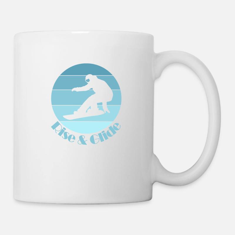 Snowboard Rise & Glide - Mug blanc - blanc