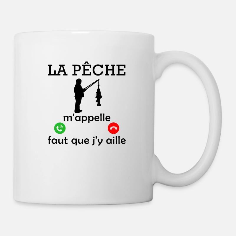 la pêche m appelle / humour pêcheur - Mug blanc - blanc