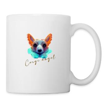Corgi angel - Tasse - Weiß - Rechts