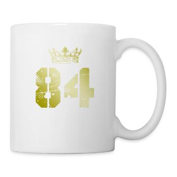 84 Zahl Krone - Tasse - Weiß - Rechts