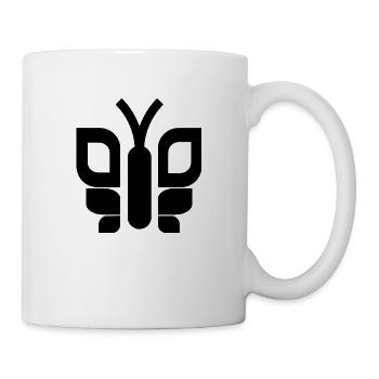 Black & White Butterfly - Tasse - Weiß - Rechts