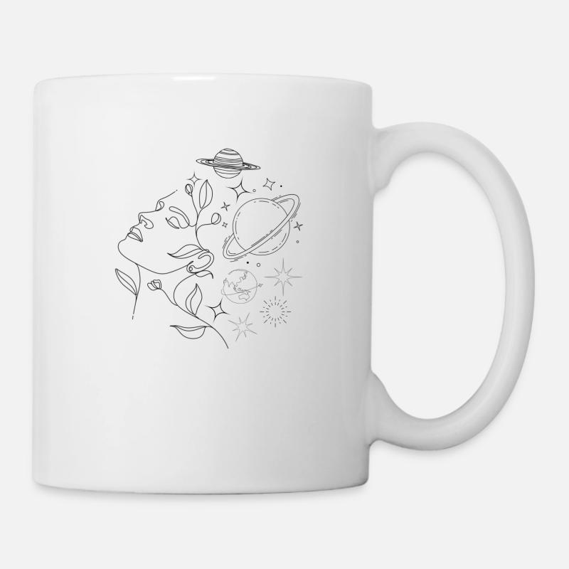 La tête dans le ciel - Mug blanc - blanc