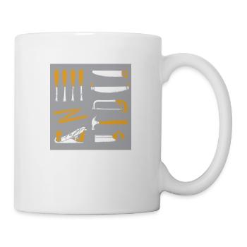 Types of woodworking tools - Mug - white - Right