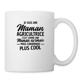 maman agricultrice / maman et agricultrice - Mug blanc - blanc - Droite
