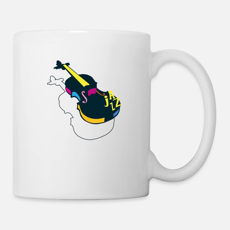 violon musique - Mug blanc - blanc