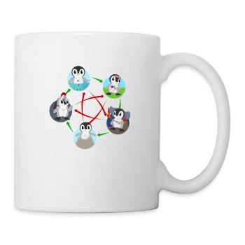 Five Elemental Penguins - Mug - white - Right