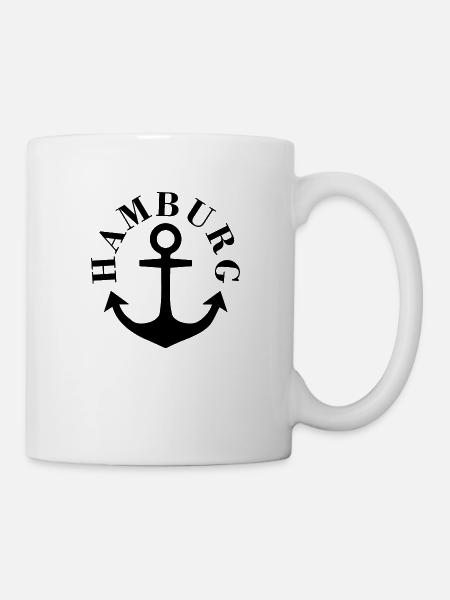 Hamburg Anker - Tasse - Weiß