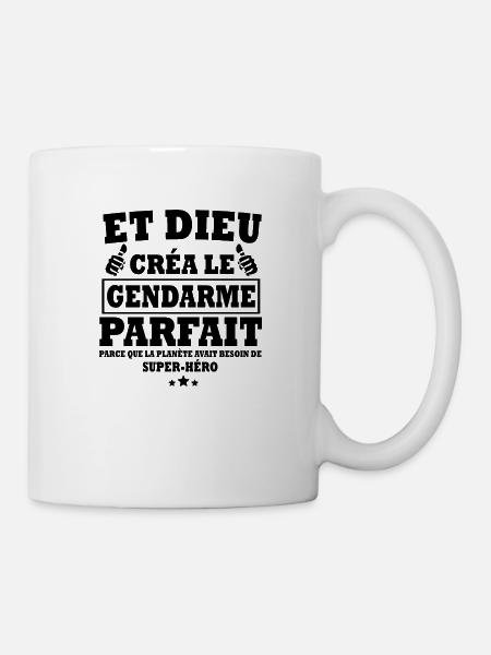 gendarme parfait - Mug blanc - blanc