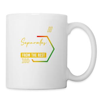 Was Die Besten Vom Rest Trennt Dunkel - Tasse - Weiß - Rechts