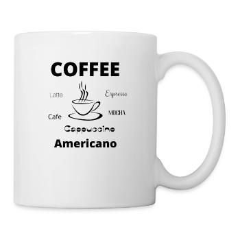 cafe - Mug blanc - blanc - Droite