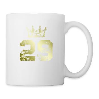 29 Zahl Krone - Tasse - Weiß - Rechts