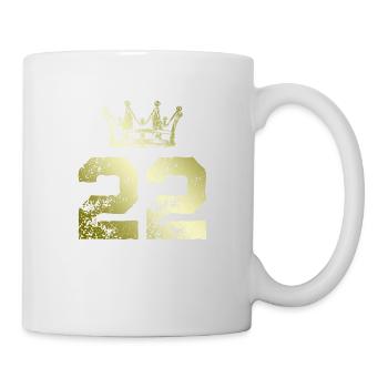 22 Number crown - Mug - white - Right