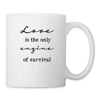Love phrase in English - Mug - white - Right