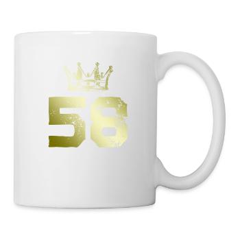 58 Couronne numérique - Mug blanc - blanc - Droite