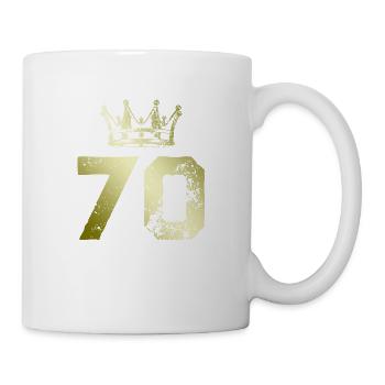 70 Number crown - Mug - white - Right