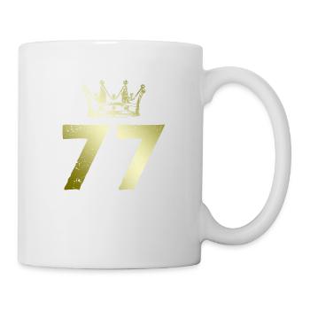 77 Number crown - Mug - white - Right